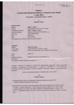 Zmluva o poskytnut&iacute; finančnej dot&aacute;cie v roku 2014 .pdf