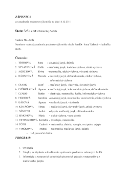 Z&aacute;pisnica zo zasadnutia PK &Scaron;Z&Scaron; s VJM dňa 14.12.2011.pdf ( 215 kB )