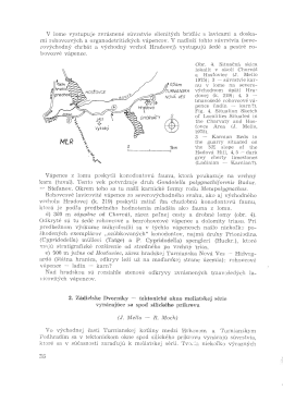 V lome vystupuje zvrasnen&eacute; s&uacute;vrstvie slienit&yacute;ch bridl&iacute;c s lavicami a