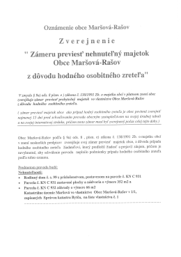 Z&aacute;mer na odpredaj majetku.pdf