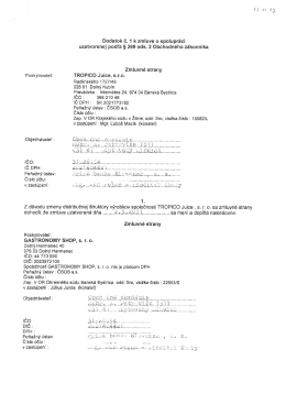Zmluva 24/020511 TROPICO Juice, s.r.o.
