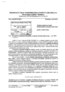 Preventívna celoplošná deratizácia...
