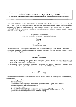 VZN č.4-2013 o miestnych daniach a miest.poplatku za KO a drobné