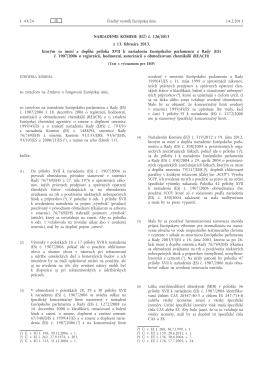 Nariadenie Komisie (EÚ) č. 126/2013 z 13. februára 2013, ktorým sa