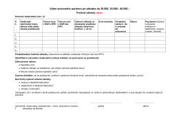 Výber zmluvného partnera pri zákazke do 20.000, 30.000.- 40.000.-