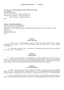 Dohoda o náhrade škody č. 785/2014, Poľnohospodárske družstvo