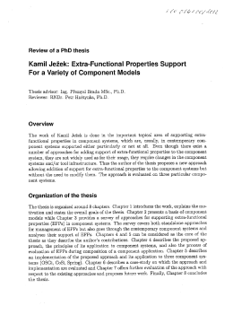 Kamil Jeiiek: Extra-Functional Properties Support For a Variety of