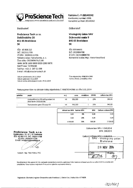FD 144214ProScience Tech s.r.o.