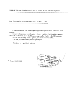 MUDr. Zuzana Grujbárová, všeobecný lekár, ZG PRAKTIK s.r.o.