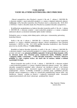 Vyhlásenie voľby hlavného kontrolóra obce Priechod 2014.pdf