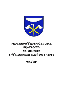 programový rozpočet 2012-2014.rtf