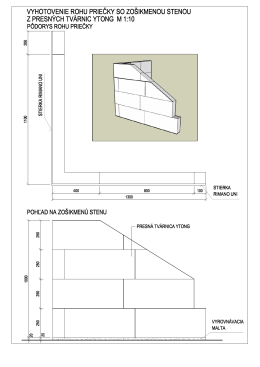 Vyhotovenie rohu priečky so zošikmenou stenou /.pdf