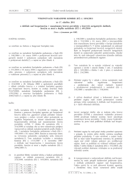 Vykonávacie nariadenie Komisie (EÚ) č. 1034/2011 zo 17. októbra