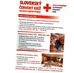 Služby a kurzy poskytované Slovenským červeným krížom.