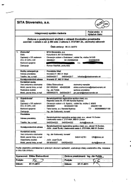 SITA Slovensko, a.s. - Banskobystrická regionálna správa ciest