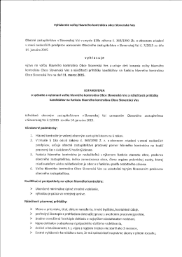 Vyhl&aacute;senie voľby hlavn&eacute;ho kontrol&oacute;ra obce Slovensk&aacute; Ves.pdf