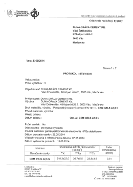 DuNA-DR&Aacute;vA cEMENT Kft.