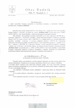 Verejná vyhláška - Rodinný dom dňa 31.1.2014.pdf