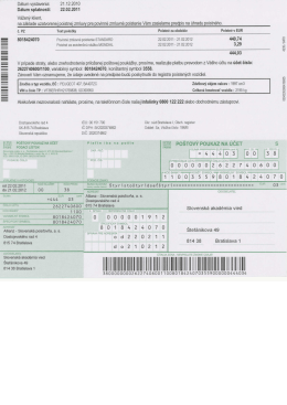 Allianz-Slov.poistovna Dostojevského rad 4, 81574 Bratislava 1 PZP