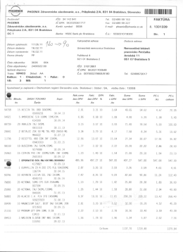 PHOENIX Zdravotnícka zásobovania. 8.5.. Pribylinská ZIA. 831 04