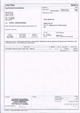 3% FAKTURA 0912012 lng.DanieIa Komendátová