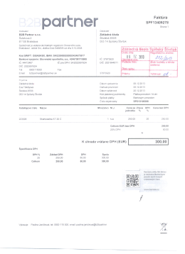 Faktúra SPF1 3409278 - Základná Škola, Školská 255/6, Spišský
