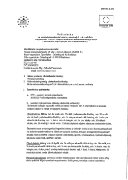 príloha č.19a Požiadavka - Gymnázium, Grösslingová 18, Bratislava