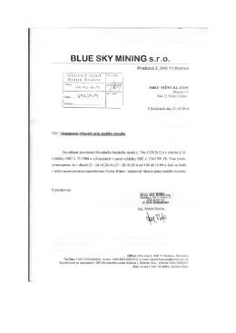 BLUE SKY MINING s.r.0.