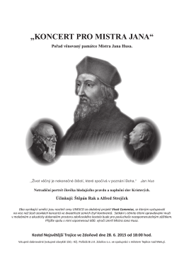 „KONCERT PRO MISTRA JAN “