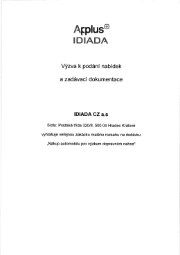 Výzva k podání nabídek a zadávací dokumentace