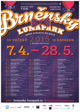 plakát - Brněnský Lunapark aneb Divadlo ke kávě