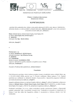 C151044 - Kupní smlouva - Základní škola a Praktická škola