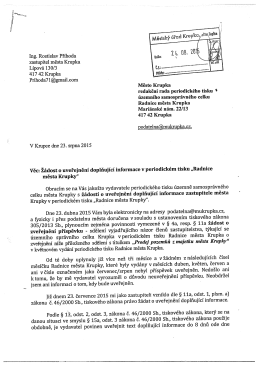 Ing. Rostislav Př&iacute;hoda zastupitel města Krupka L&iacute;pov&aacute;