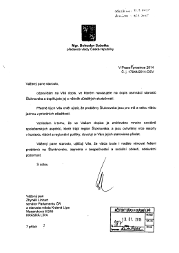 Odpověď pana premiéra zde