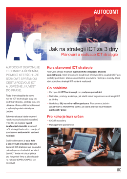 Jak na strategii ICT za 3 dny
