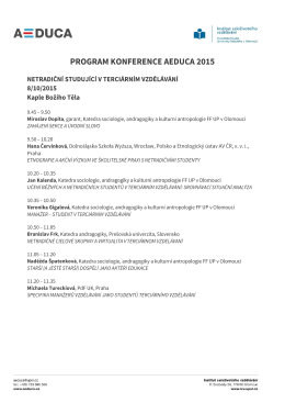 ke stažení zde - Aeduca - Univerzita Palackého v Olomouci