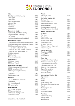 !&uacute; ZA OPONOU - Restaurace ZA OPONOU