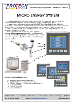 micro energy system - PROTECH MATIC, sro
