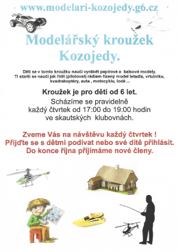 Model&aacute;řsk&yacute; kroužek pro děti