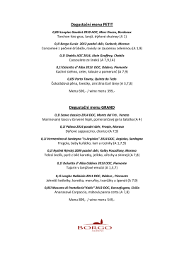 Degustační menu - pdf - Restaurace BORGO Agnese