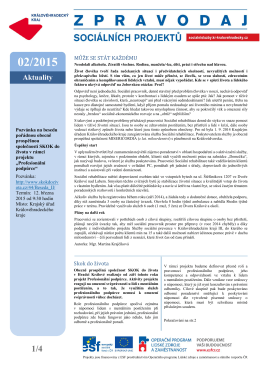 02/2015 Zpravodaj sociálních projektů - Byt jako cesta k