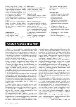 Sklář a keramik 7-8/2015 - Odborný časopis České