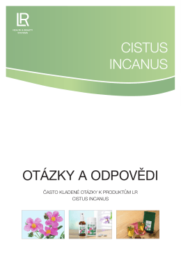 Cistus Incanus – otázky a odpovědi - EFT