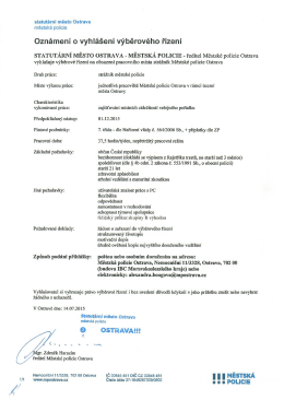 O oni o vyhl&aacute;&scaron;en&iacute; v&yacute;běrov&eacute;ho ř&iacute;zen&iacute;