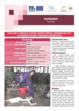 Instalat&eacute;r - SP&Scaron; Otrokovice