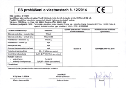 Page 1 | _. . . LES prehlášení o vlastnostech č. 1212014 Kód