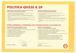 POLITIKA QHSSE & SP