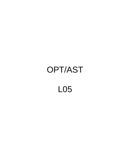 OPT/AST L05