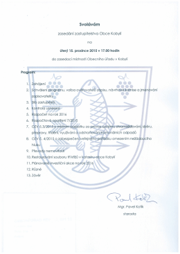 Svol&aacute;n&iacute; jedn&aacute;n&iacute; OZ dne 15.12. 2015