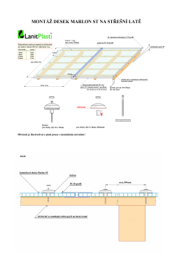Montáž desek MarlonST na střešní latě